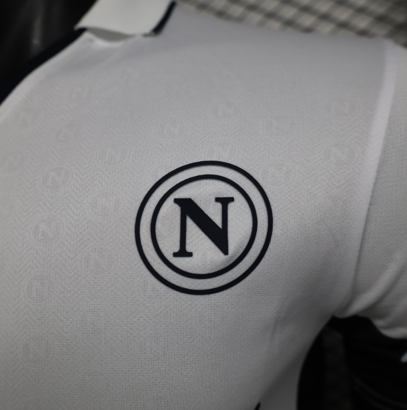 SSC Napoli – Maillot Extérieur Blanc version Player – Saison 2024/2025