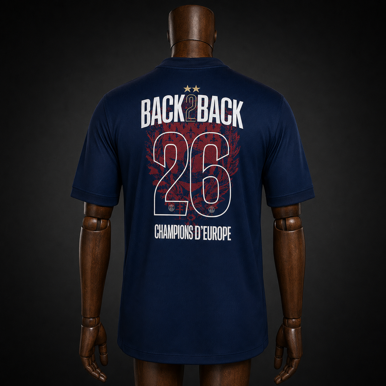 PSG – Maillot Domicile Champion – 2026 – Version Fan – vue de dos