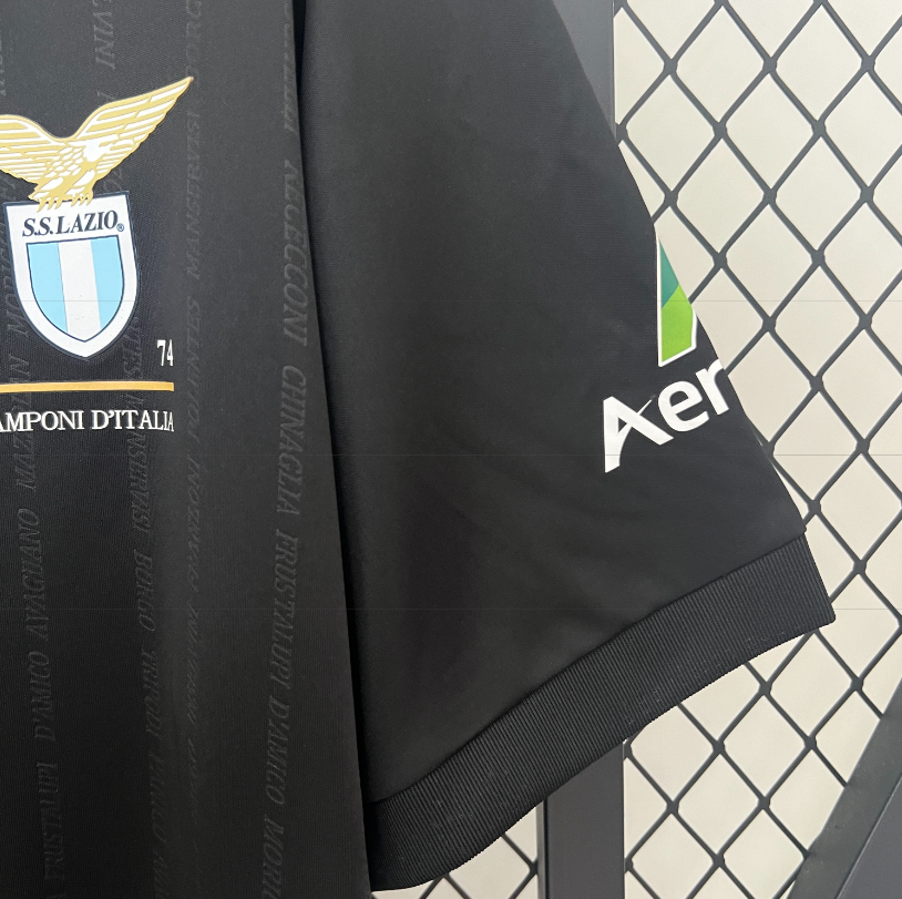 Lazio Rome – Maillot Extérieur Noir Saison 2024/2025