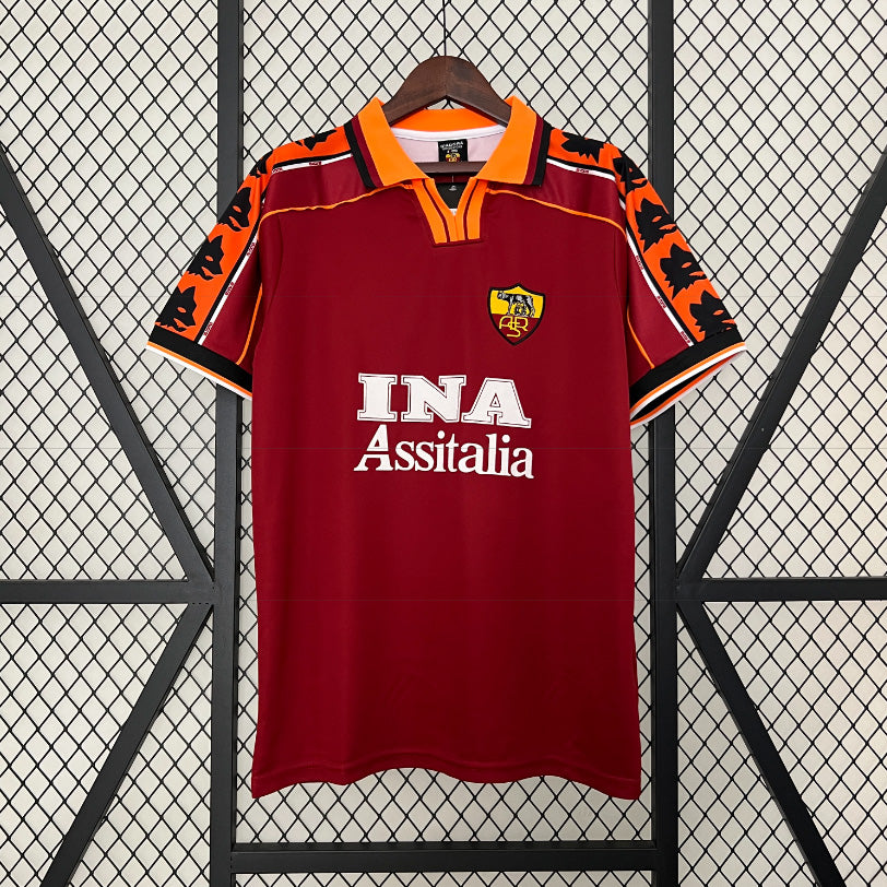 AS Roma – Maillot Domicile Rétro – Saison 2000/2001