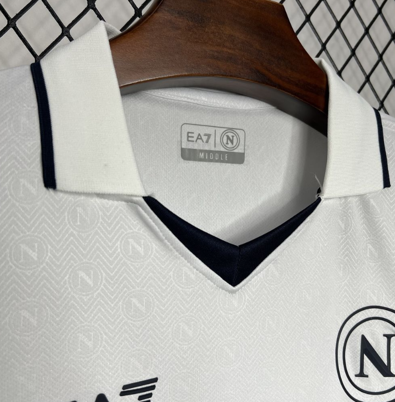 SSC Napoli – Maillot Extérieur Blanc – Saison 2024/2025