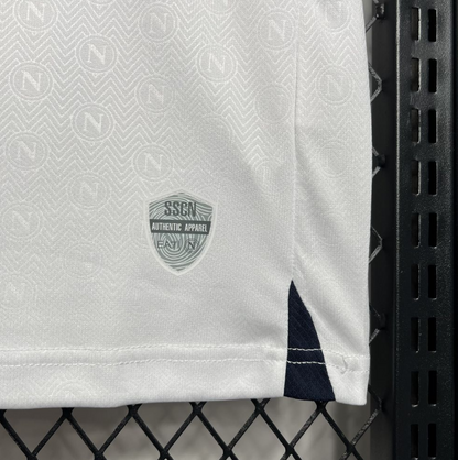 SSC Napoli – Maillot Extérieur Blanc – 2024/2025 – Version Fan