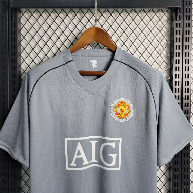 Maillot Manchester United Extérieur Gris – Saison 2007/2008