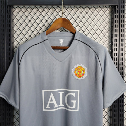 Manchester United – Maillot Extérieur Gris – 2007/2008 – Version Fan