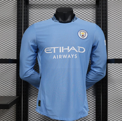 Manchester City – Maillot Domicile Manches Longues – 2024/2025 – Version Player