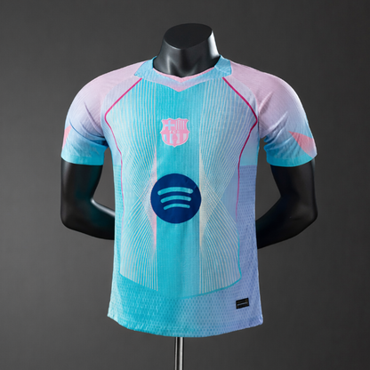 FC Barcelona – Maillot Concept Bleu Ciel et Rose – 2025/2026 – Version Fan