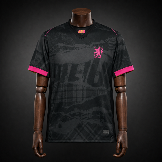 Chelsea maillot Concept Noir 2025/2026 version Fan vue de face