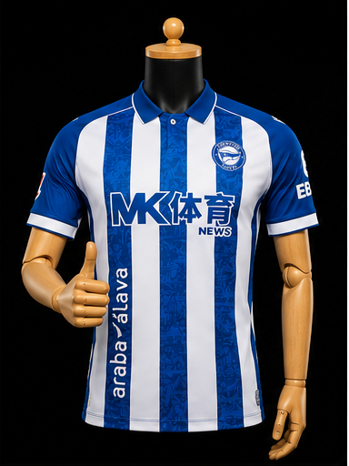 Deportivo Alavés maillot domicile 2026/2027 version Fan vue de face