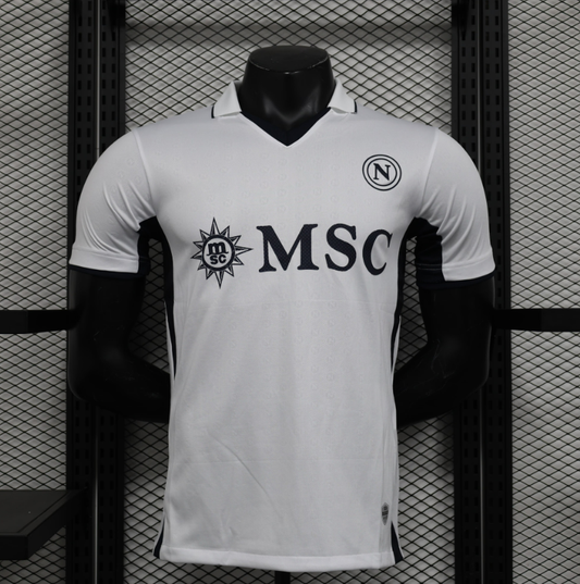 SSC Napoli – Maillot Extérieur Blanc version Player – Saison 2024/2025