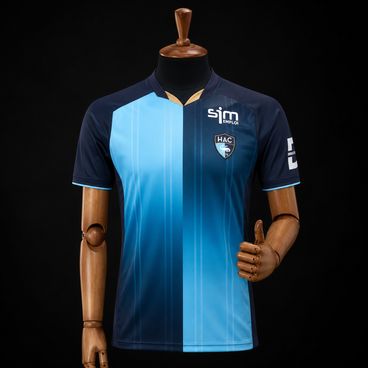 Le Havre AC maillot domicile 2026/2027 version Fan vue de face HD