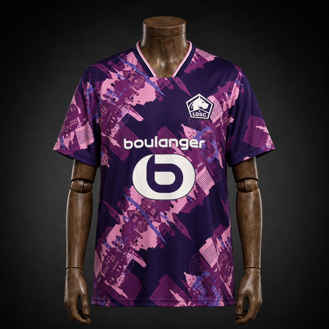 LOSC Lille maillot Extérieur 2025/2026 version Fan vue de face