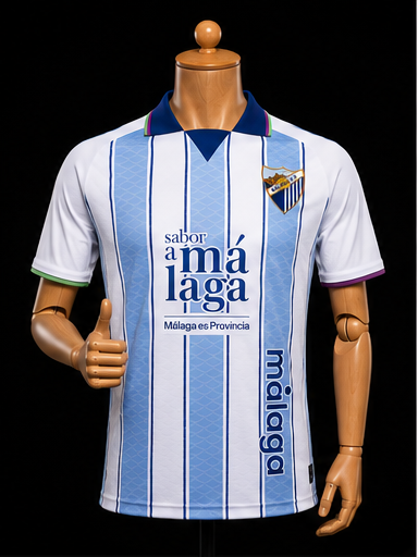 Málaga CF maillot domicile 2026/2027 version Fan vue de face