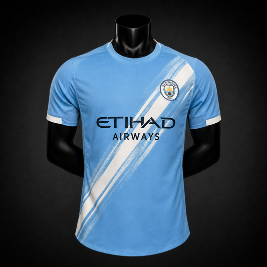 Manchester City maillot Domicile 2025/2026 version Player vue de face