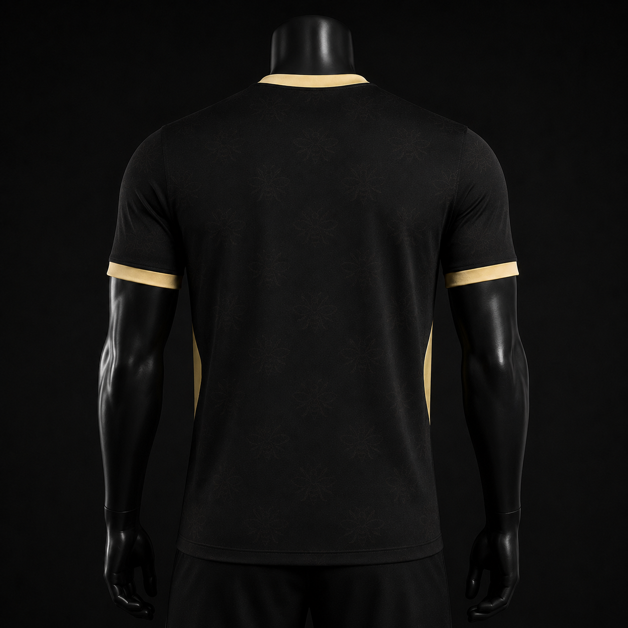 Manchester City maillot Third noir et or 2026/2027 version Player vue de dos