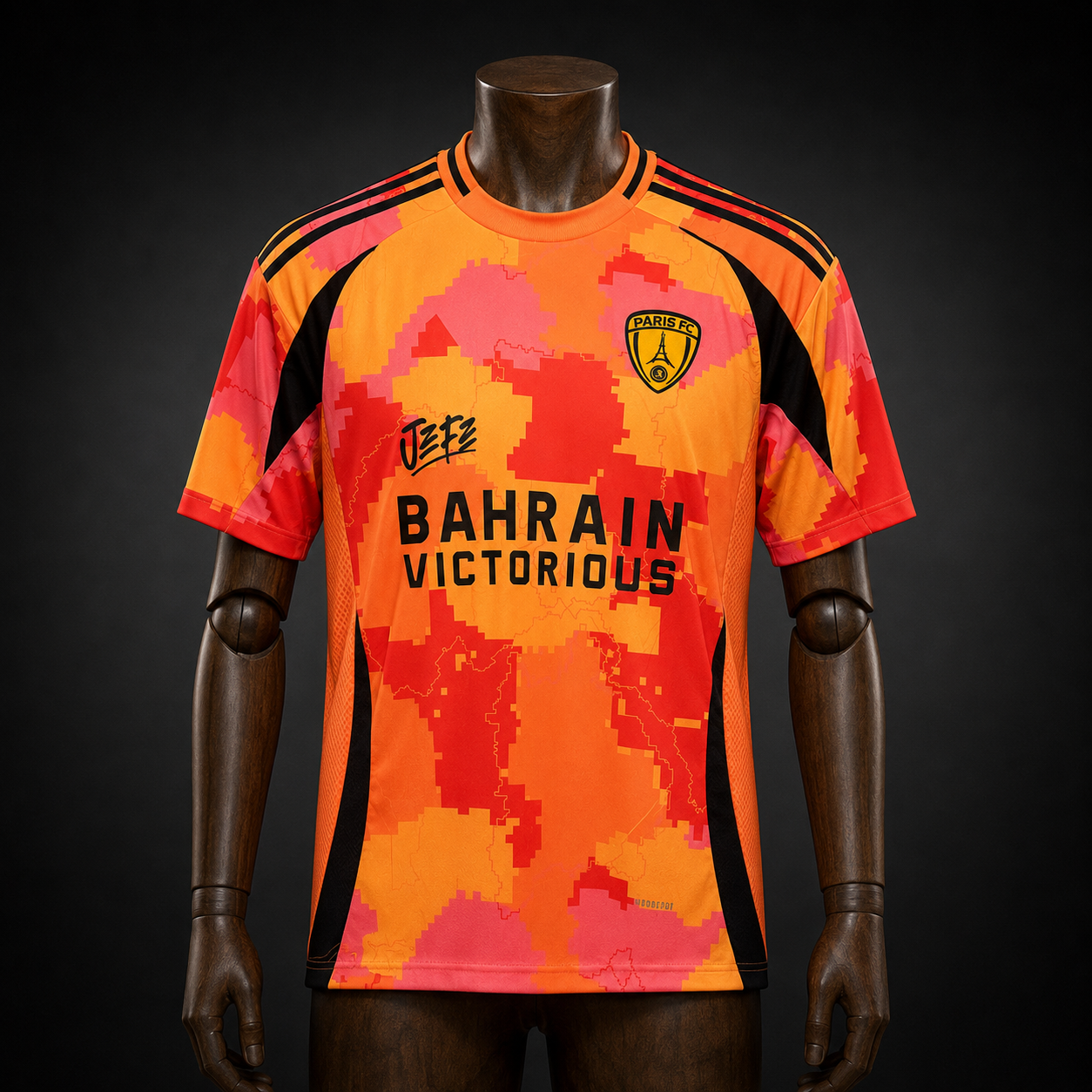 Paris FC – Maillot Concept Graphique – 2025/2026 – Version Fan – vue de face