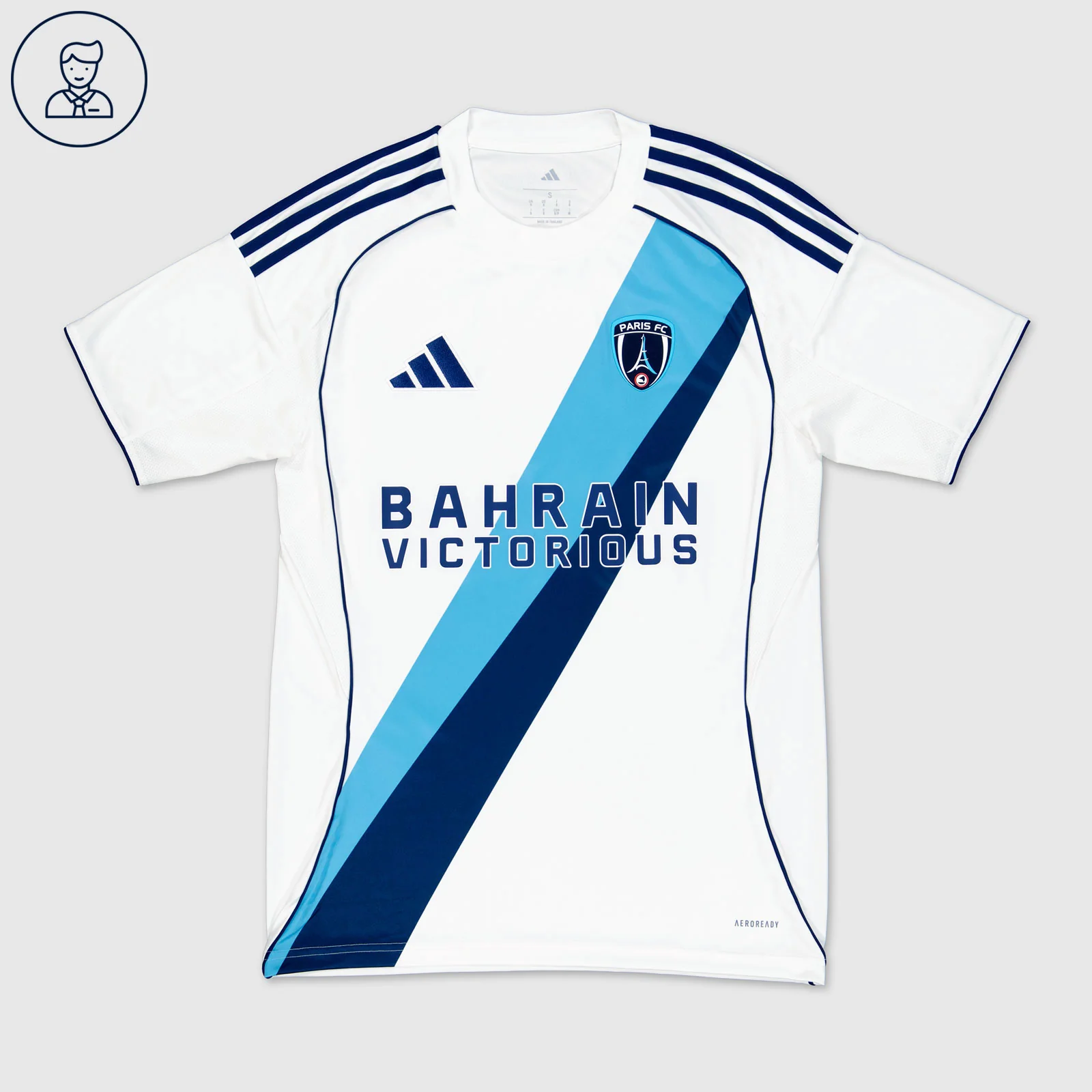 Paris FC maillot extérieur 2026/2027 version Player vue de face