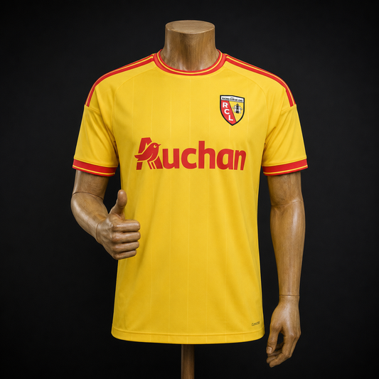 RC Lens maillot domicile 2026/2027 version Fan vue de face