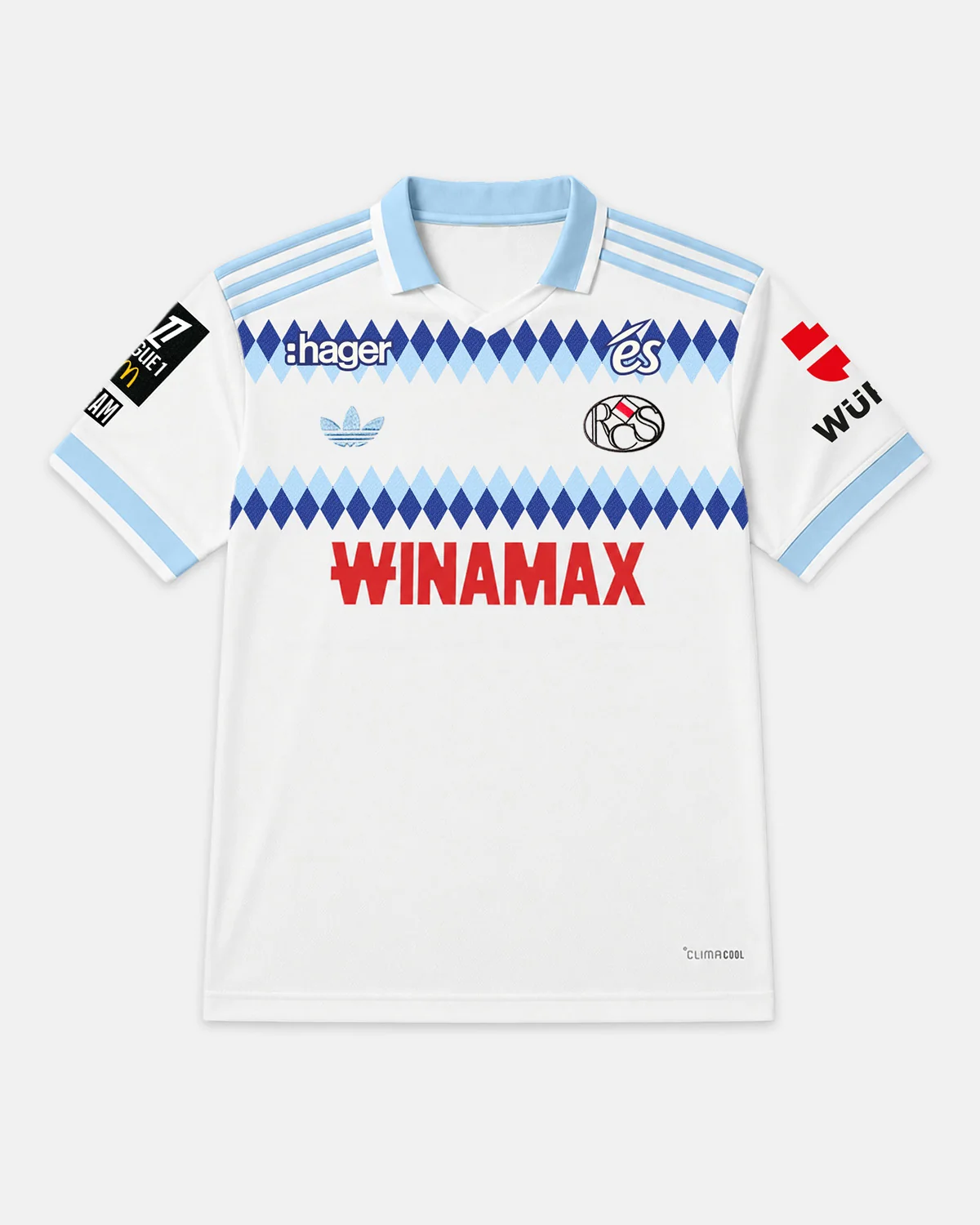 RC Strasbourg Alsace maillot extérieur 2026/2027 version Player vue de face